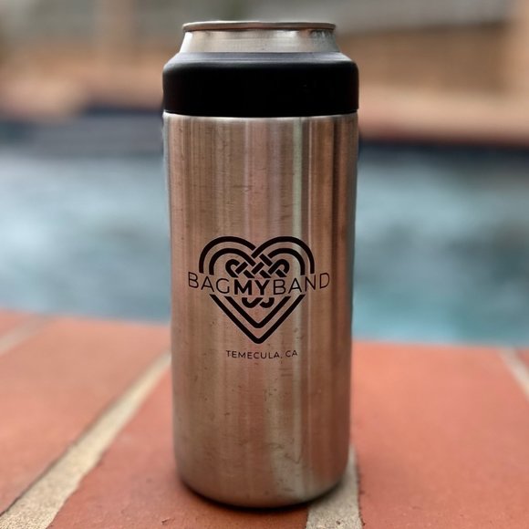 YETI RAMBLER® 12 OZ COLSTER® SLIM CAN COOLER - Stainless Steel - Picture 1 of 2
